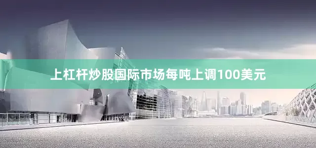 上杠杆炒股国际市场每吨上调100美元